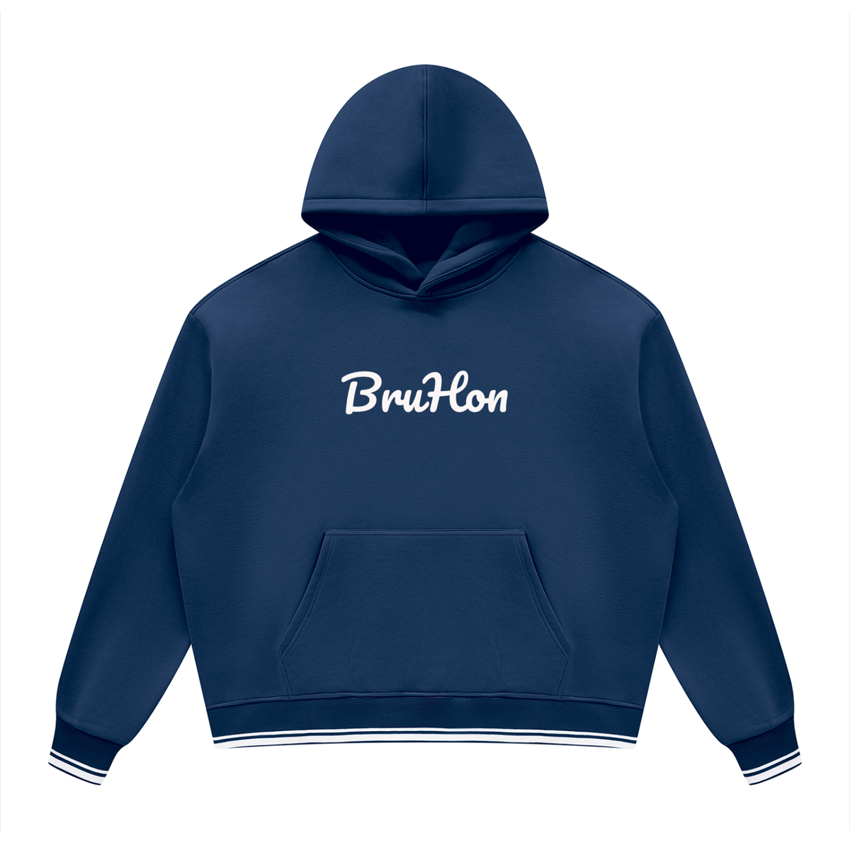 Unisex Oversized Color Block Fleece Hoodie