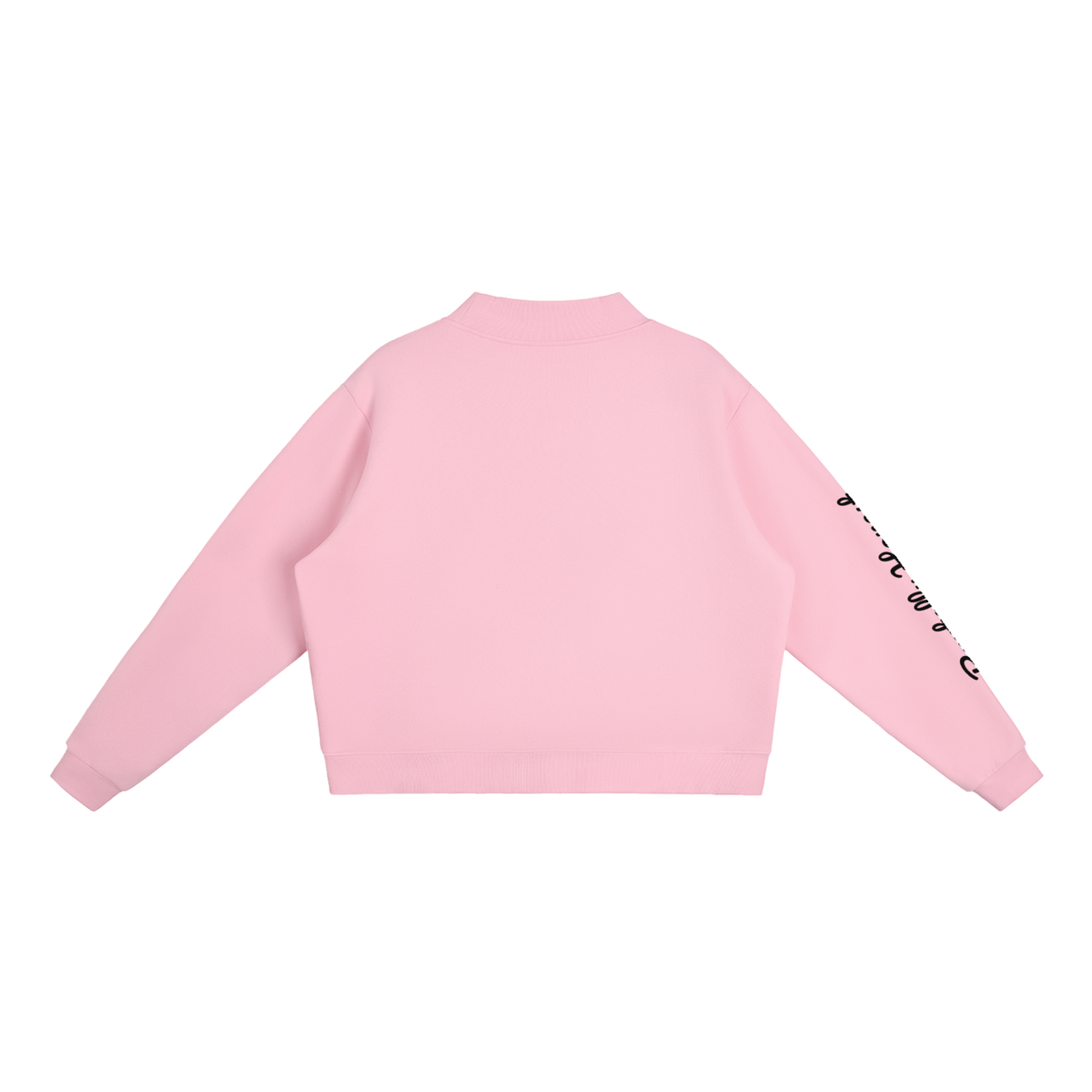 Essential Fleece Mock-Neck Crew Sweatshirt