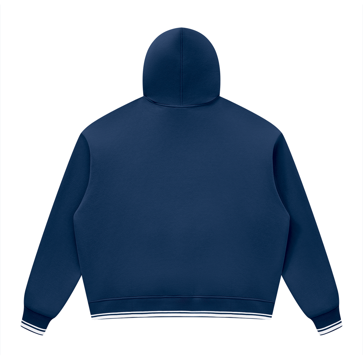 Unisex Oversized Color Block Fleece Hoodie
